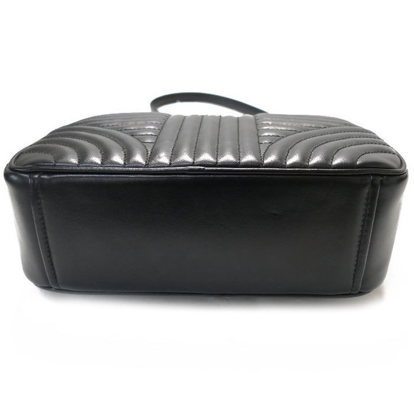 Prada Diagram Shoulder Bag Black Calf Leather - Picture 3 of 6